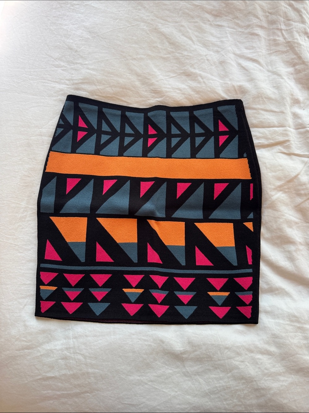 Rachel Roy Bright Geometric Woven Skirt